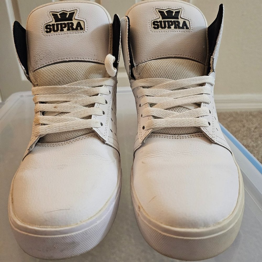 Supra White Skytop 4 Size 10 men
